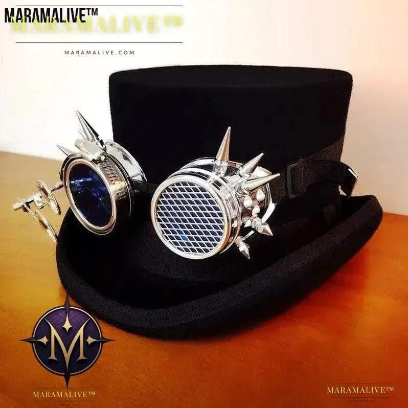 Steampunk creative retro top hat