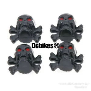 The Terminator Skeleton Bicycle Escooter Schrader Valve Caps