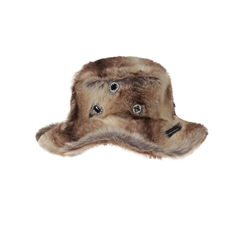 Vintage Crystal Fur Hat