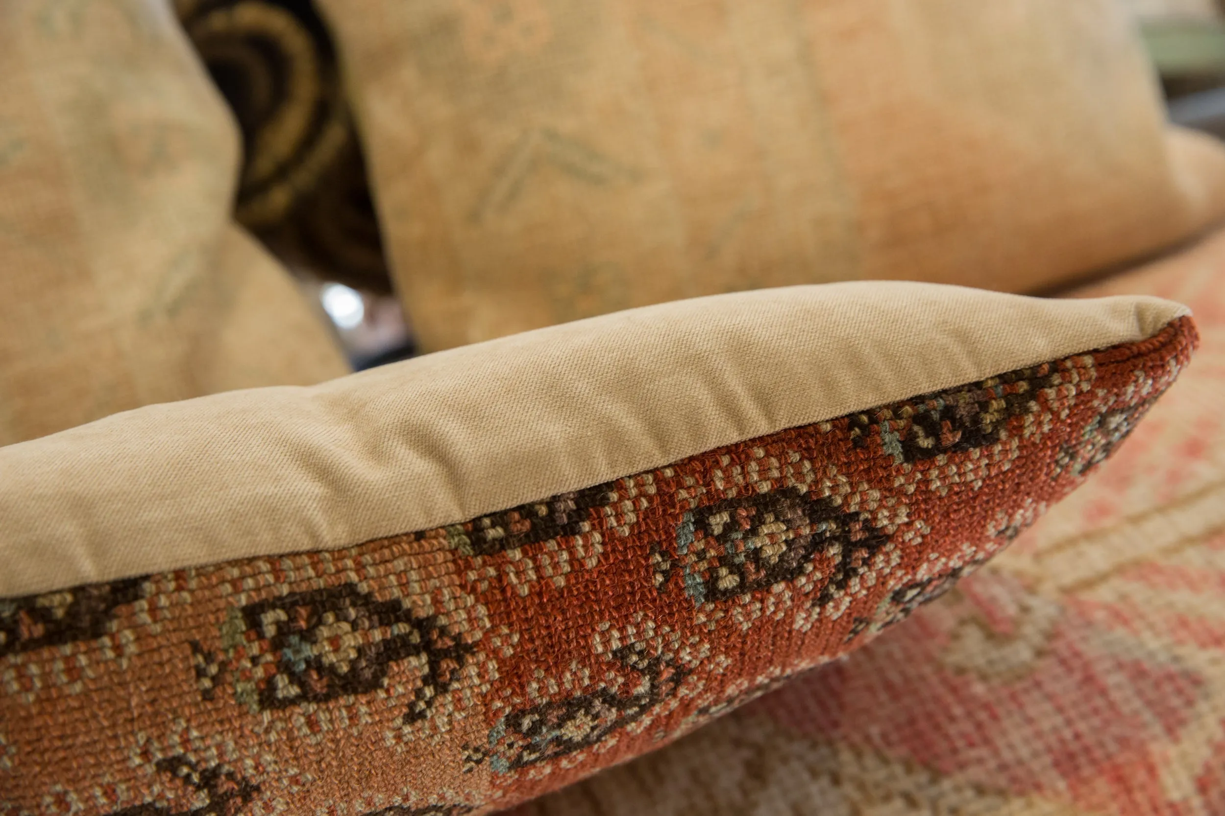 Vintage Rug Fragment Pillow