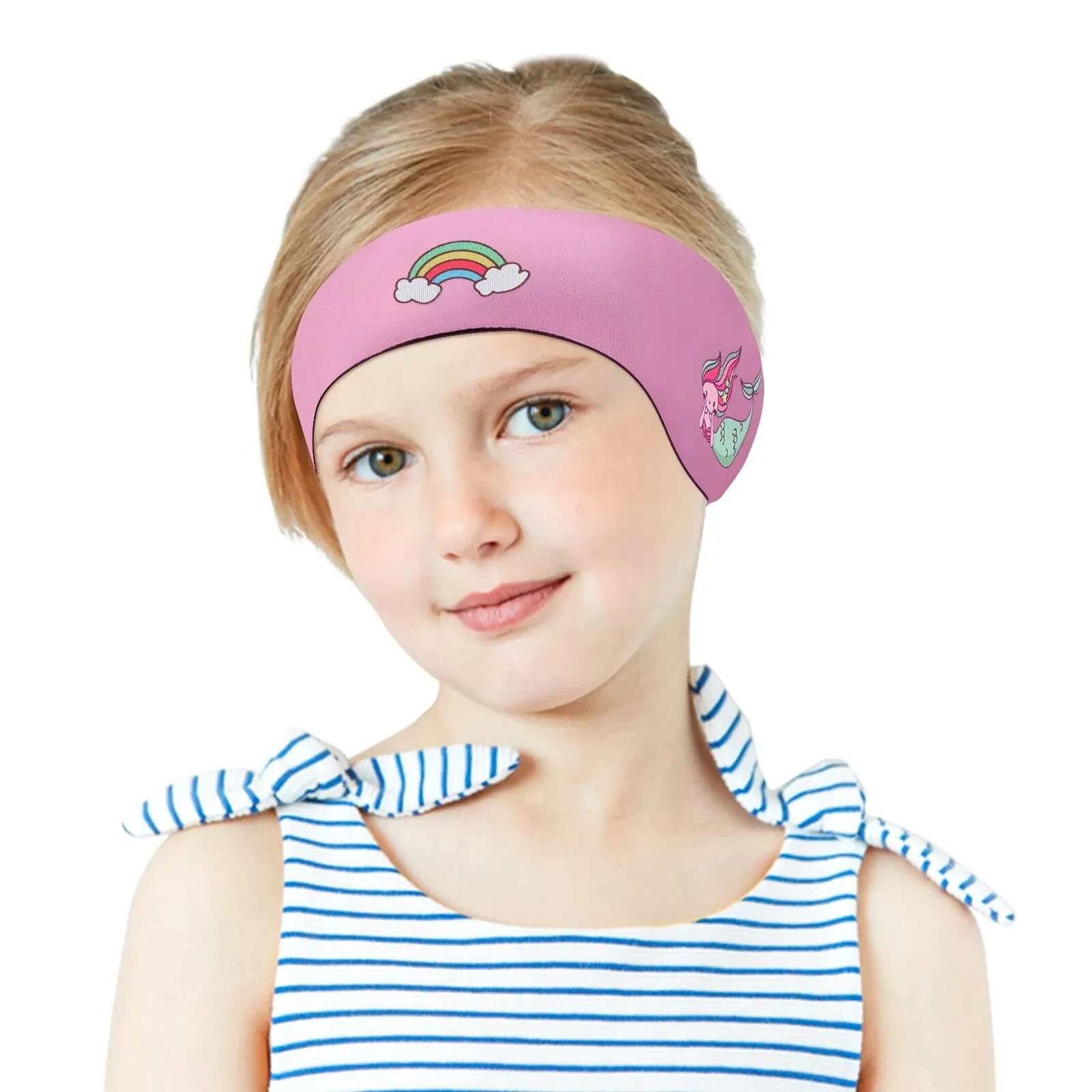 Waterproof Swimming Headband for Kids Adjustable Keep Water out Ear Protection Band for Bathing Swimming Diving Ear Band
