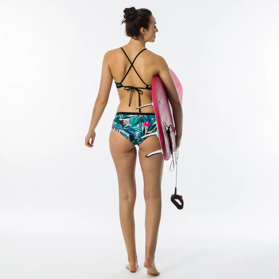 Women's Surfing Crop Top Swimsuit Top with open back ANDREA KOGA MALDIVES