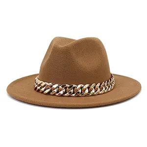 Women's Wide Brim Fedora Hat