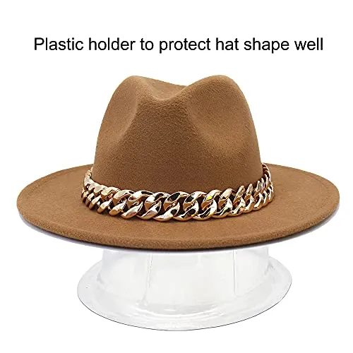 Women's Wide Brim Fedora Hat